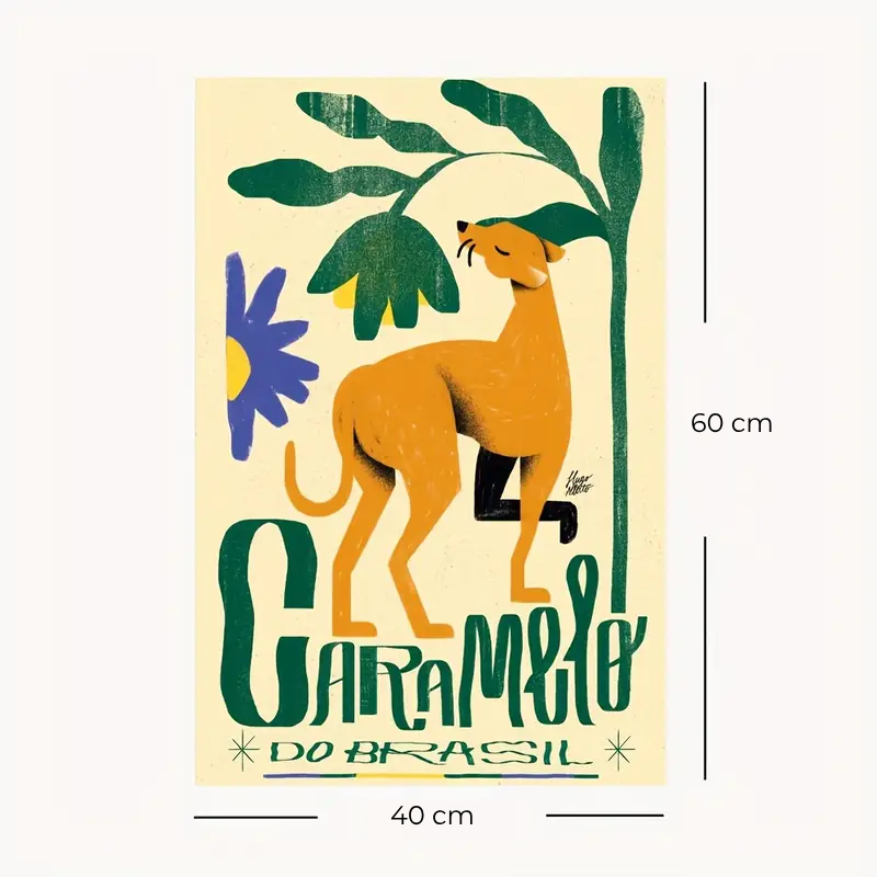 Quadro decorativo asteric Caramelo - 40x60cm