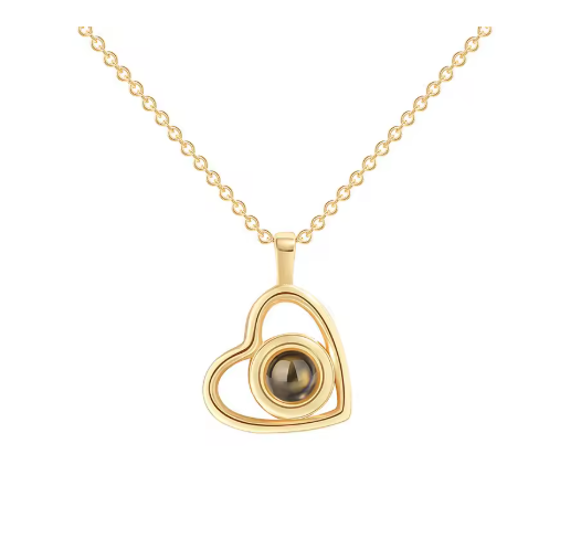 Colar Feminino Coração Fraterno Personalizável