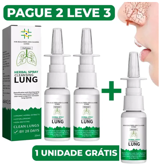 Herbal Lung Spray | Para Alívio Instantâneo dos Pulmões